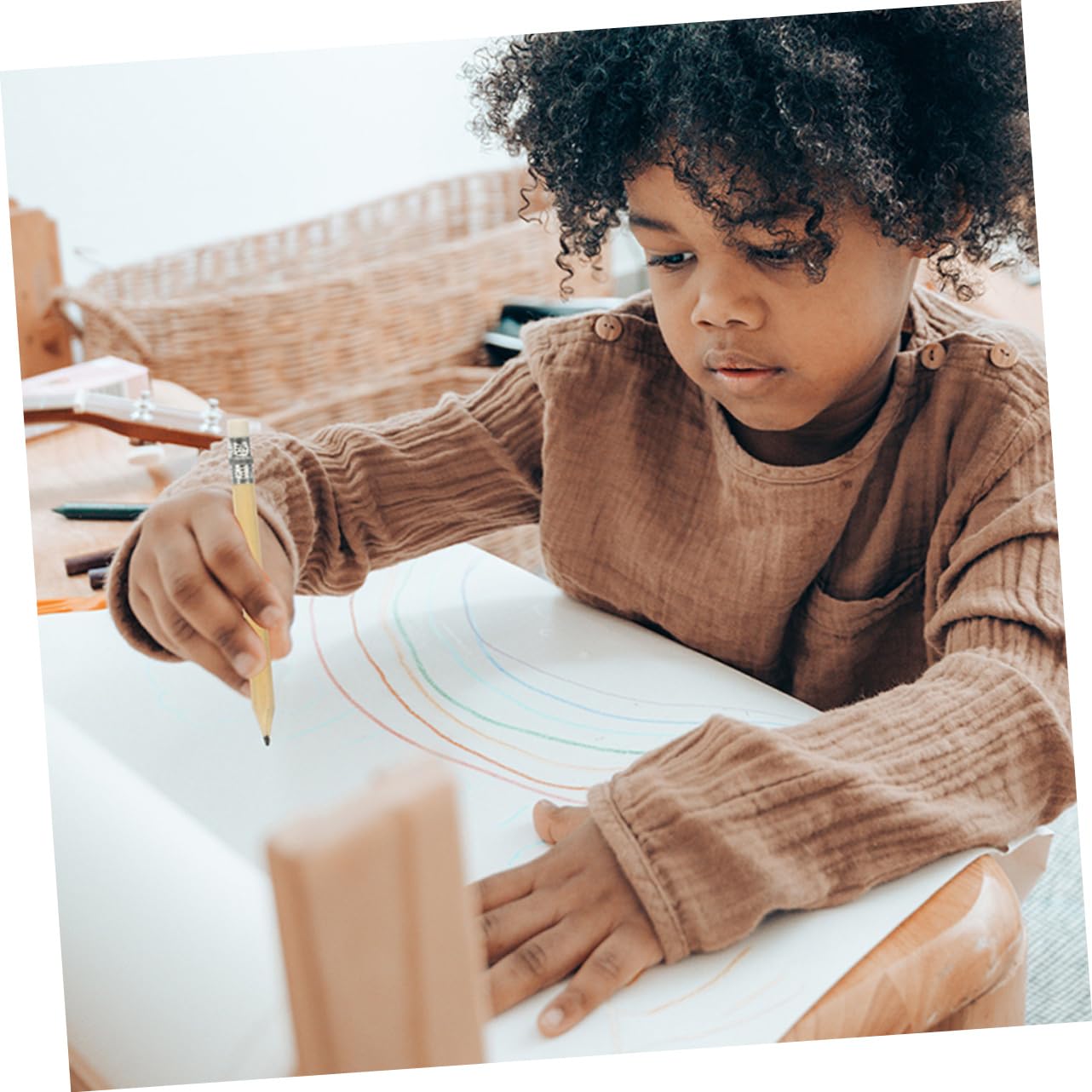 Artibetter 5 Sätze Runder Bleistift Kleine Kurze Schreibstifte Für Halbbleistifte Kleine Schreibstifte Künstlerstifte Graphitfarbe Nicht Spitzbare Bleistifte 100 Stück * 5