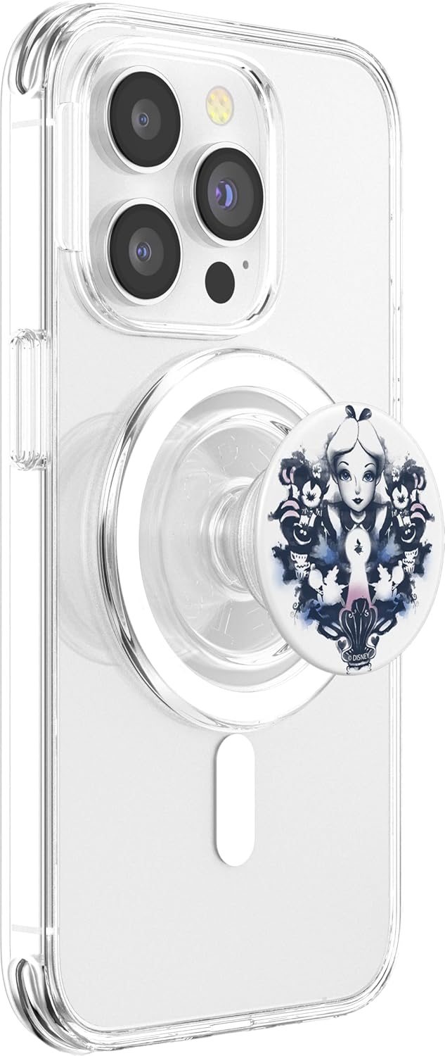 Disney Alice In Wonderland Alice Rorschach Portrait PopSockets MagSafe PopGrip for iPhone