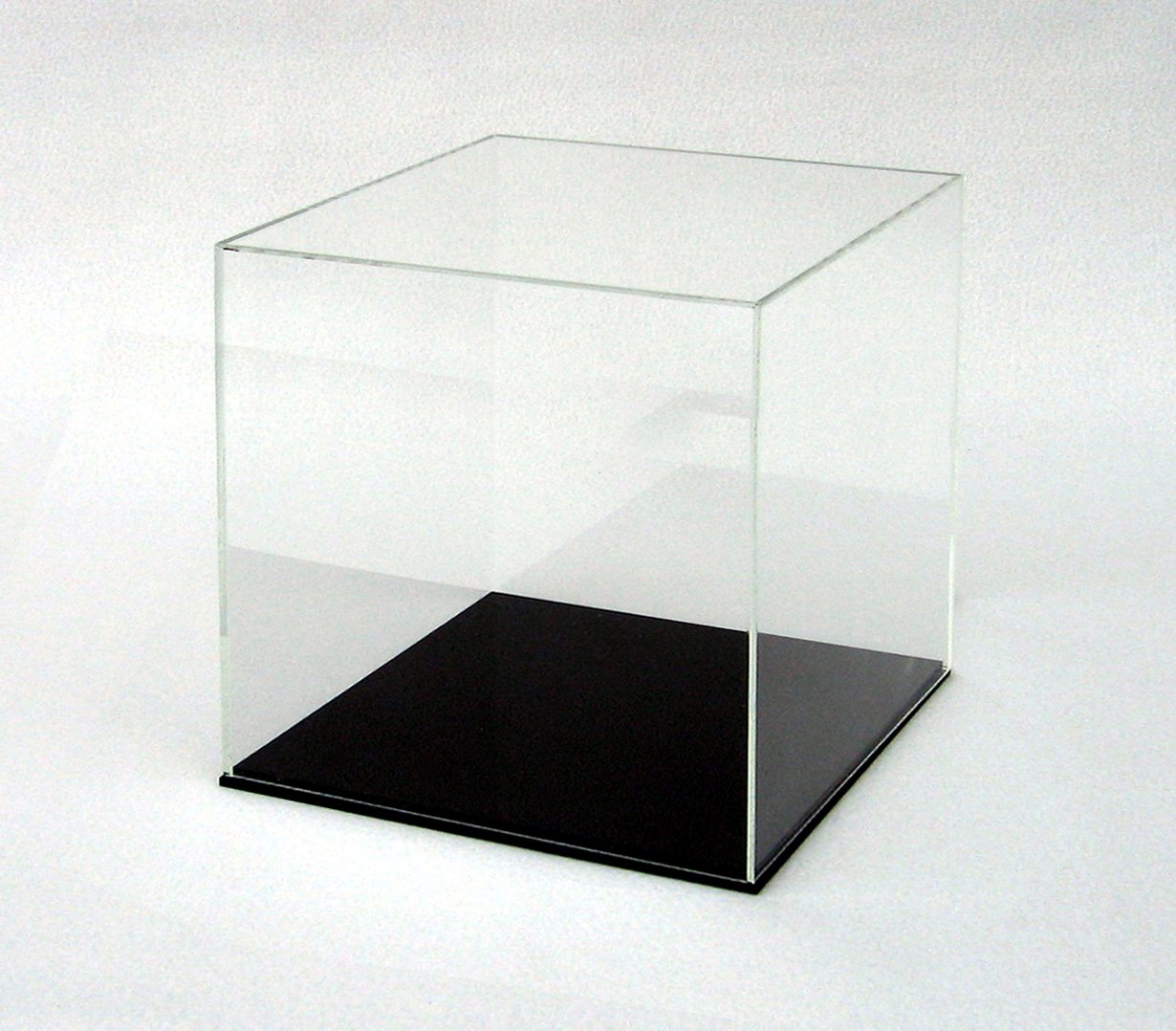 Teca Display In Resina Acrilica 60x30x20 Cm - Vetrinetta Con Base Nera