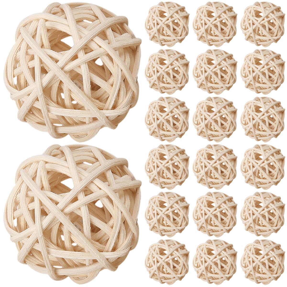 Boules de Rotin Naturel Haut de Gamme pour Aromathérapie Chic