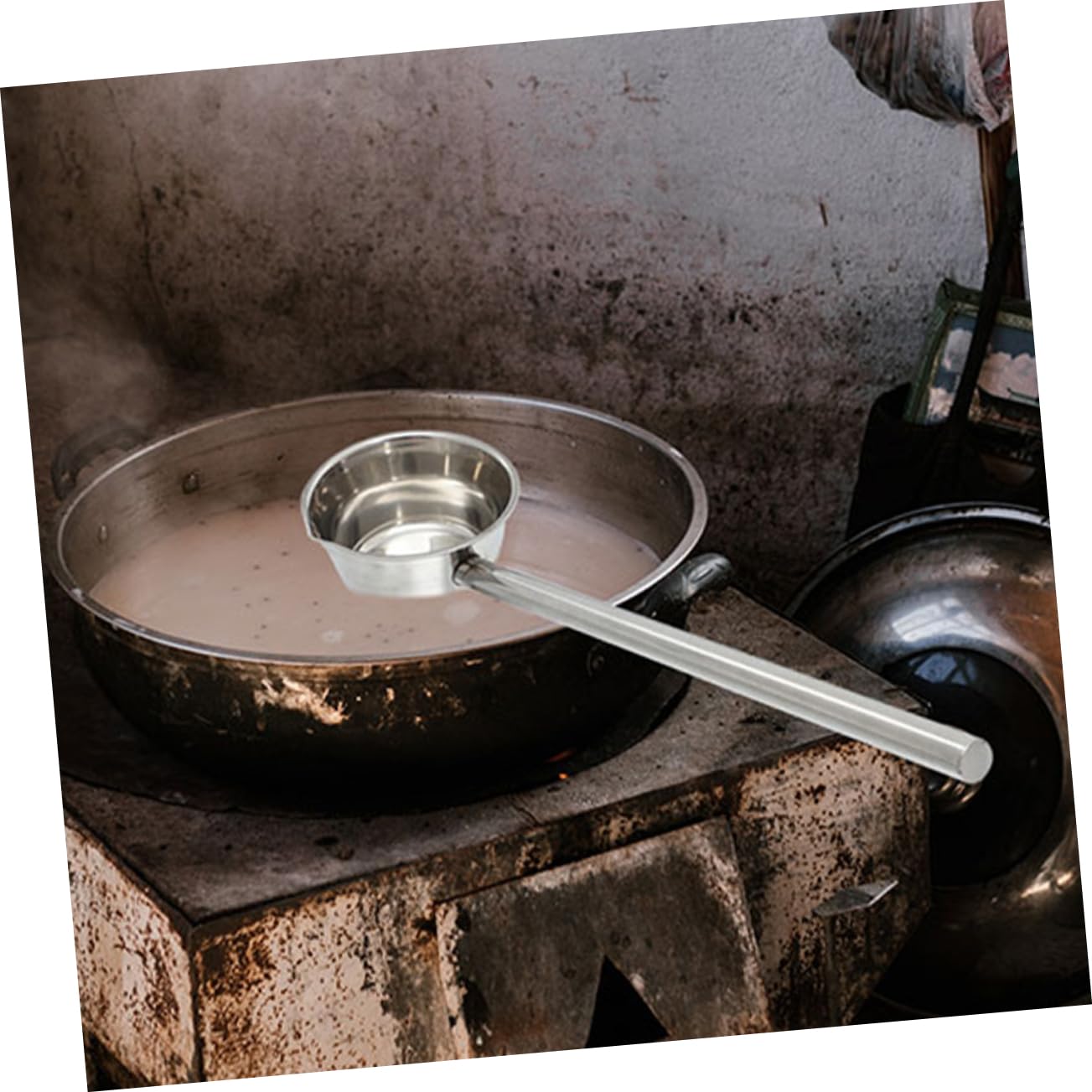 Cabilock 2pièces Louche Acier Inoxydable Avec Long Manche Pour Cuisine Et Jardin Dipper Pour Soupe Et Arrosage