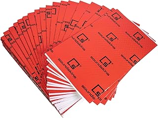 Soundskins 50 Mil Car Sound Deadening Mat 50 Sq Ft Kit - Butyl and Foil Automotive Sound Dampener - Reduce Vibrations, Insulate Heat, and Minimize Resonance