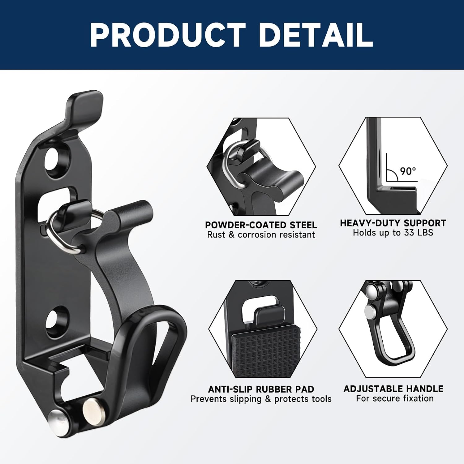 8 Pack Shovel Holder for Truck, Heavy Duty Roof Rack Mount Brackets