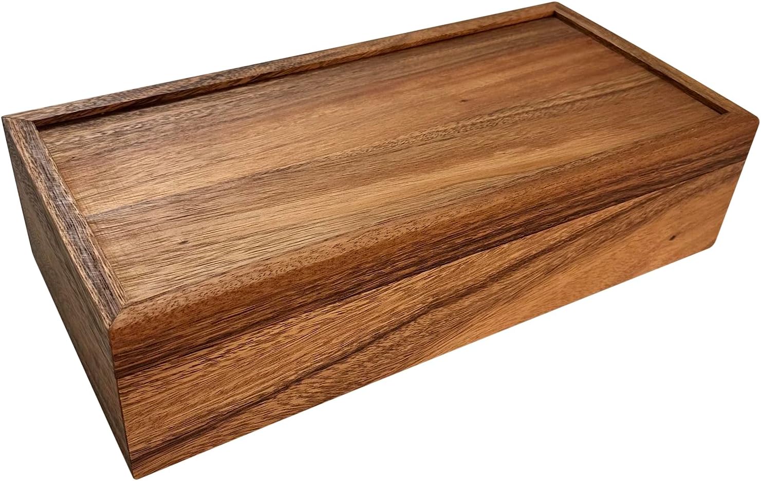 Ironwood Gourmet Acacia Wood Tea Box, XL Rectangular Tea Chest, 10 ...