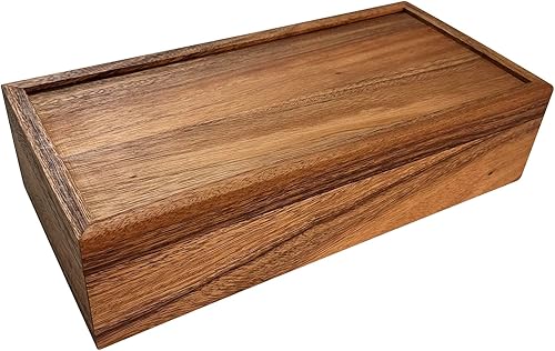 Caja de té de madera extragrande Ironwood, 10 compartimentos