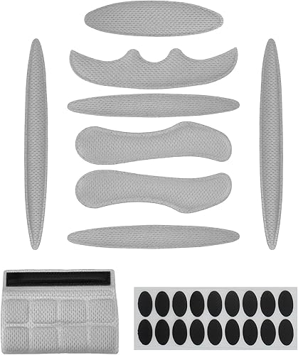 1 juego de almohadillas para casco de ciclismo, kit de acolchado, almohadillas de espuma universales para casco de motocicleta o bicicleta (Gris)