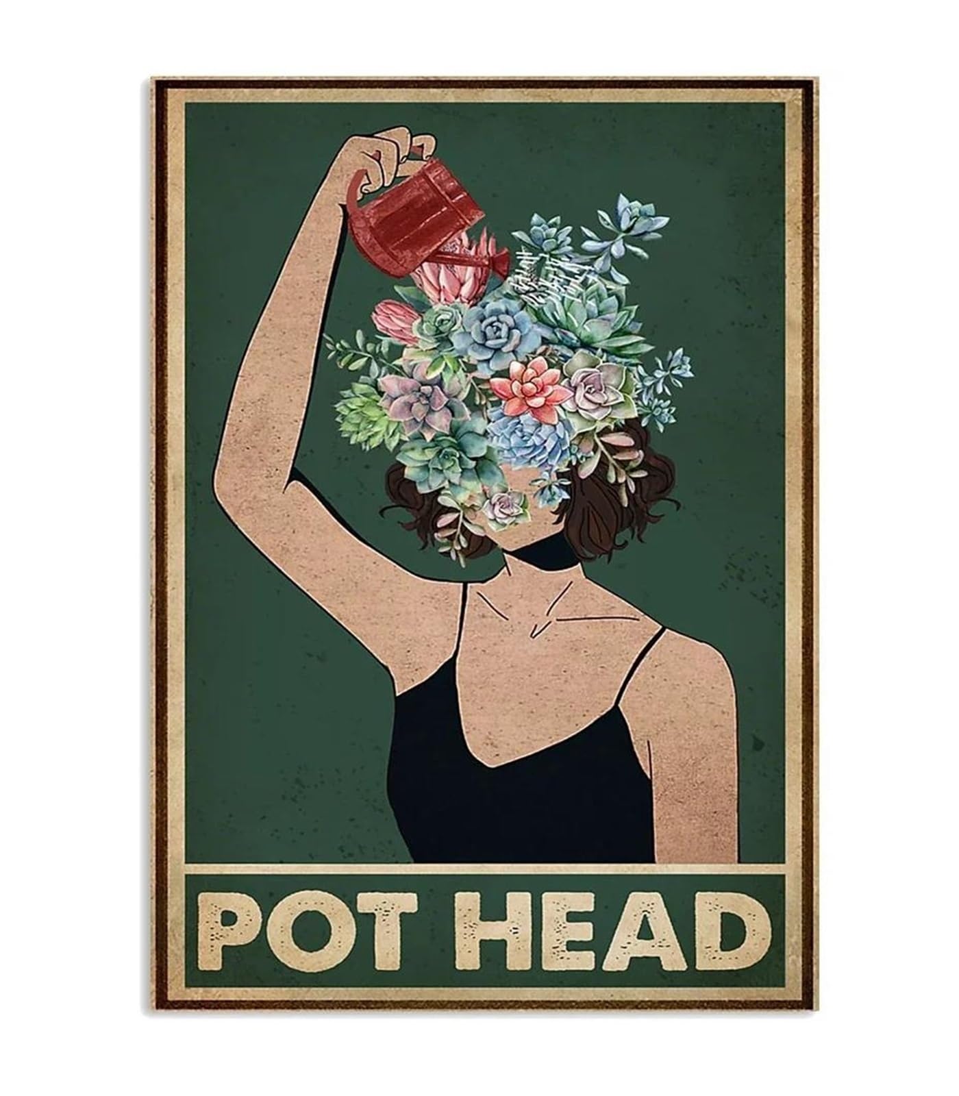 Cuadro sobre lienzo y póster de arte vintage de 20x30 cm para decoración moderna
