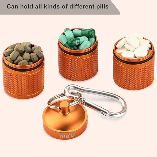 Miniatura 3 de MEECN - Pastillero organizador grande de tres capas para píldoras de aluminio, resistente al agua, soporte para píldoras puede almacenar píldoras de