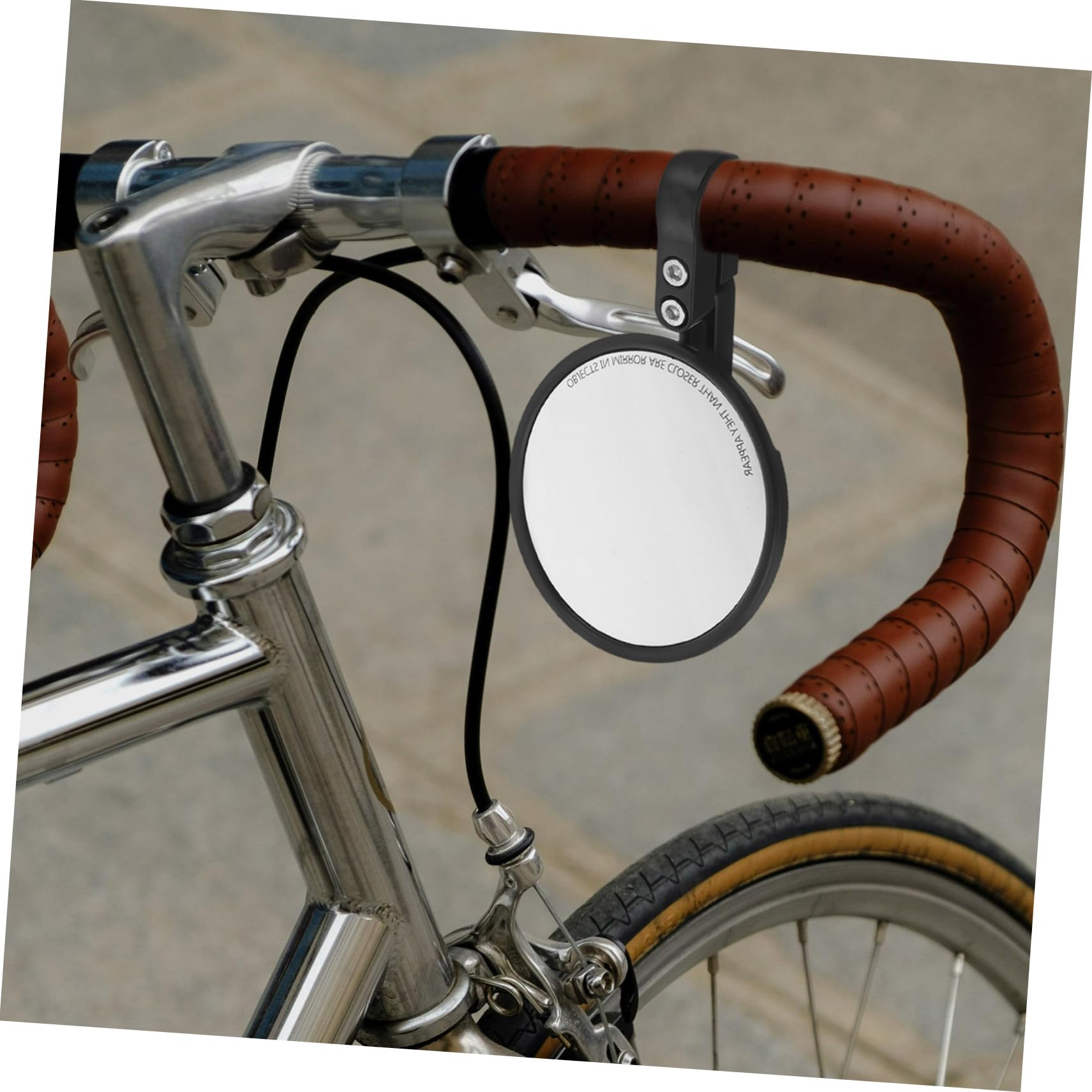 Rétroviseur de Guidon pour Vélo, Lot de 2, Noir, 22-24 Mm