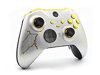 Vista 3 de Modded Zone UN-MODDED Custom Controller Compatible with Xbox ONE Elite Series 2 (Gold Thunder)