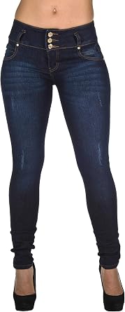 Plus/Junior Size Colombian Design Butt Lift Levanta Cola Stretch Skinny Jeans