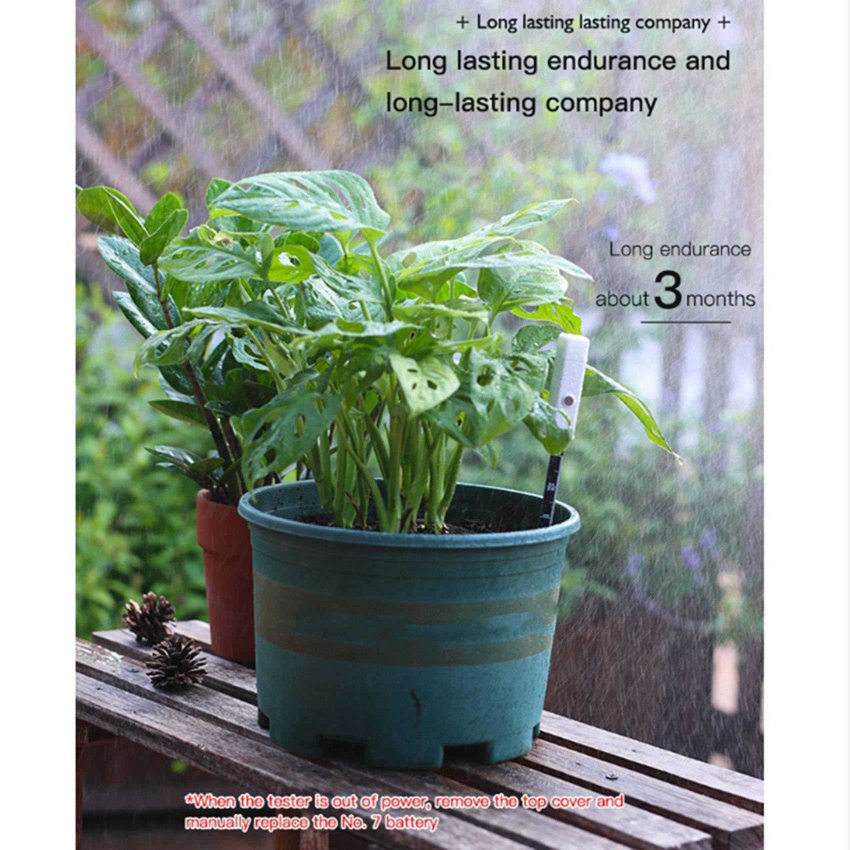 10X Humidimètre de Sol Compteur D'Eau pour Plantes pour Intérieur et Extérieur Sonde Intelligente avec 3 Voyants de Couleur pour Jardin, Pelouse