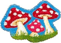 Vista 27 de ZFFLYH Kits de gancho de pestillo para alfombras DIY de bordado sin terminar para niños/adultos con patrón de lienzo impreso, 52X38cm Girasol