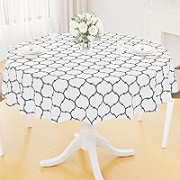 Vista 55 de Smiry - Mantel rectangular de vinilo impermeable con reverso de franela, lavable, a prueba de derrames, para mesa rectangular, comedor, campamento