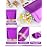 FireKylin 100 Pack Smell Proof Bags 7.9 x 11.8, Resealable Bags with Matte Window, Foil Pouch Stand Up Sealable Bags for Packaging(Purple)