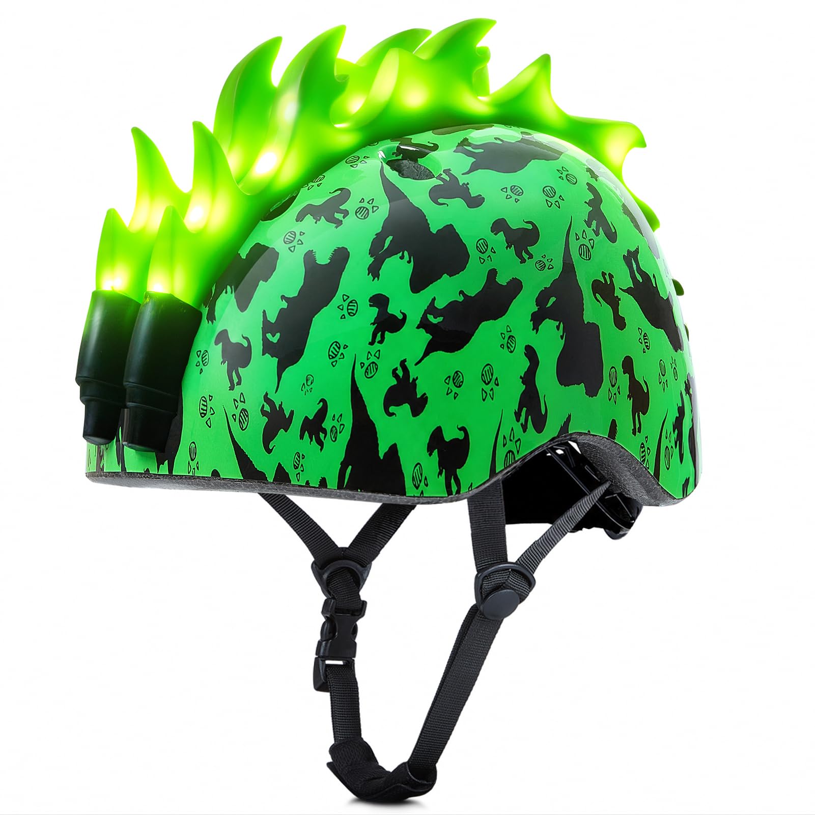 Casque de vélo pour enfant avec lumières LED pour garçons de 2 à 12 ans