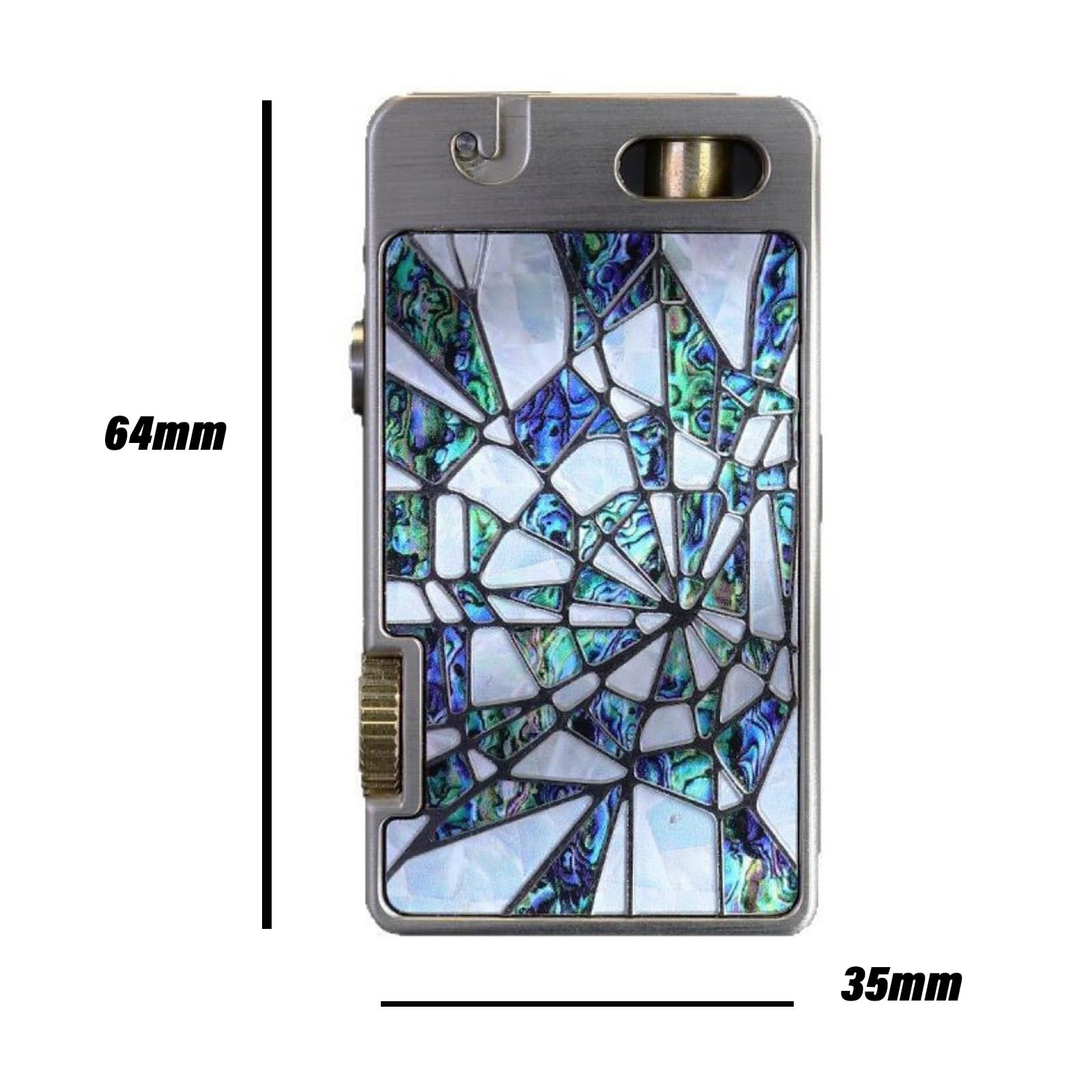 Mechero de queroseno resistente al viento con encendido a presión para fuego, grabado de doble cara, ideal para coleccionar y regalar, regalo para hombre (combustible no incluido)
