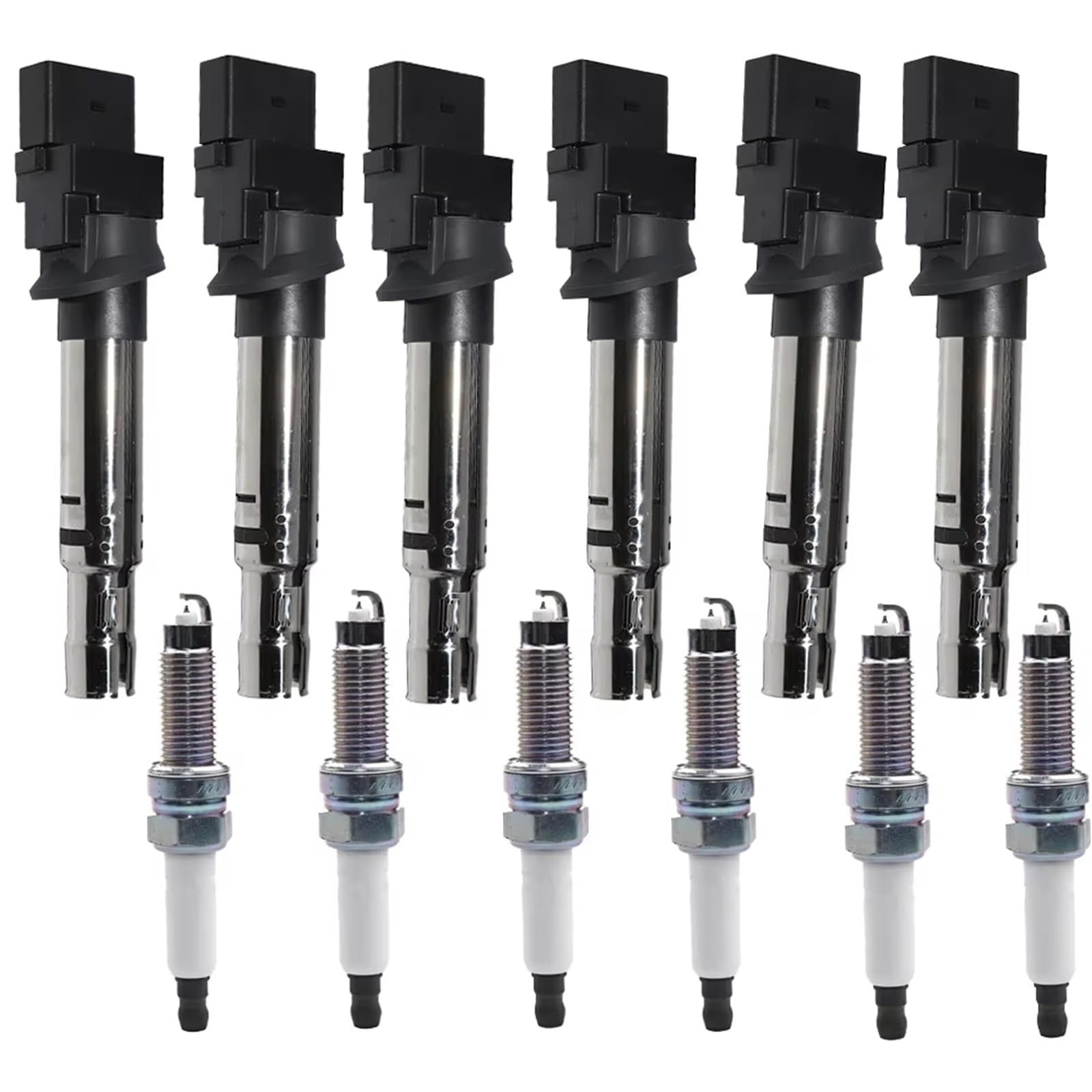 Compatible Con VW Para PASSAT B6 B7 Para TOUAREG 3.2 3.6 6PCS Bobina De Encendido Paquete De Bobina Lápiz Bobina 022905715B, 096221051 Bobinas Encendido(6SET)