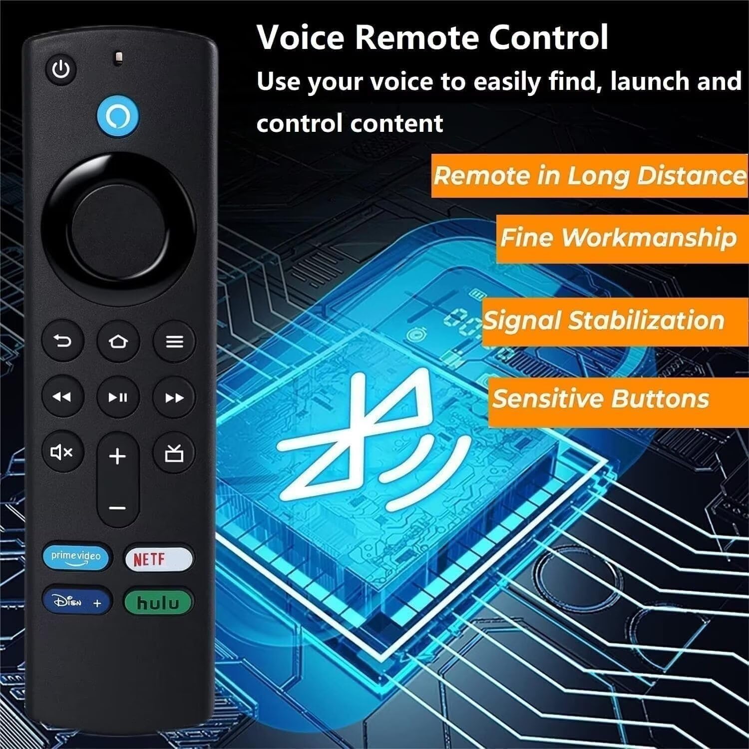 Amazon Fire Stick Remote Replacement Control Fit for Fire Stick 2nd Gen, 3rd Gen, Lite, 4K,4K MAX Fire Cube (1st Gen, 2nd Gen, 3nd Gen), Fire (3rd Gen PendantDesign) 3nd 16 — view 4