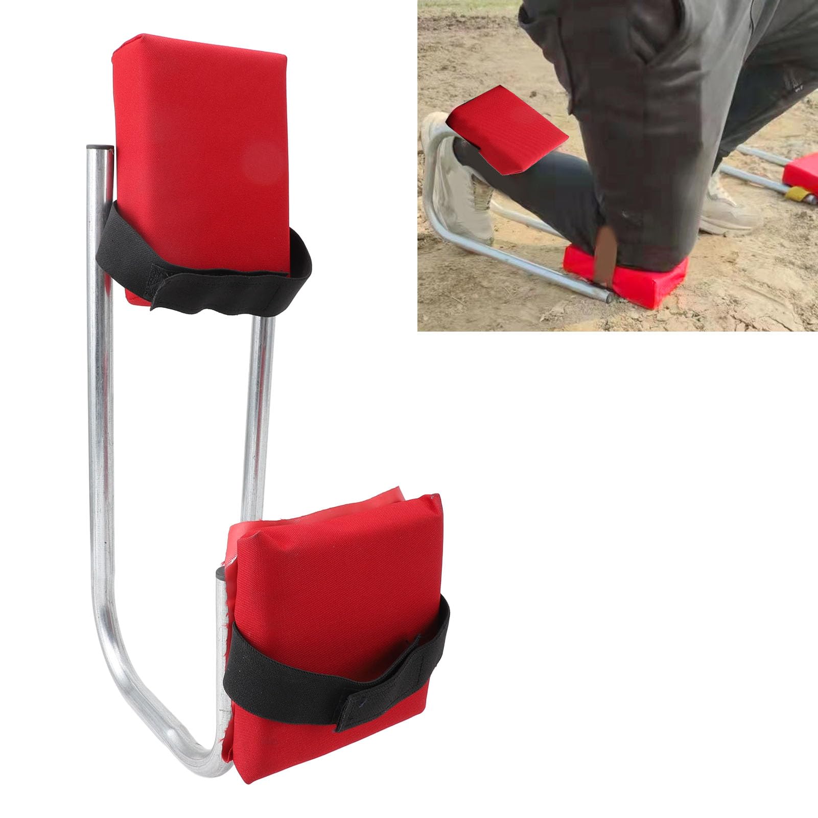 Tnfeeon Sedile per Ginocchio da Giardinaggio Supporto per Caviglia Risparmio di Manodopera Anti Intorpidimento Cuscinetto Ad Alto Carico con Imbottitura in Eva Sedile in Ginocchio Tutore