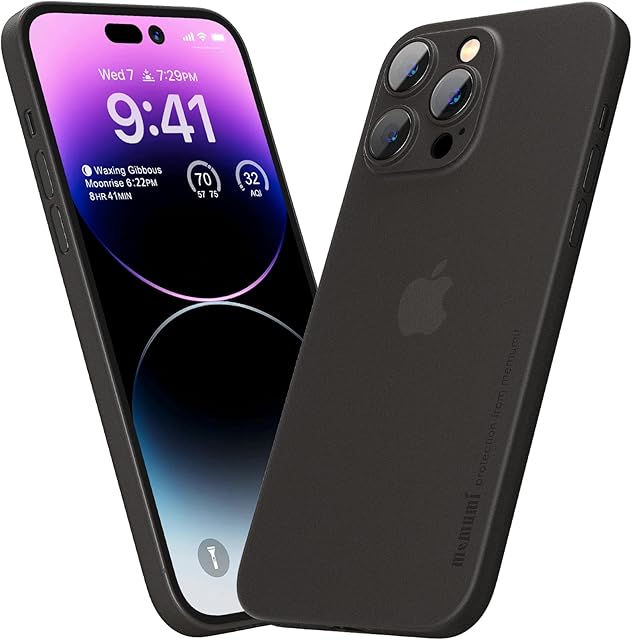 memumi Upgraded Case for iPhone 14 Pro Max, Ultra Slim 0.3mm Case for iPhone 14 Pro Max, Matte Finish Extra Thin Case, Anti-Scratch and Fingerprint Resistant Case (6.7 '' 2022)
