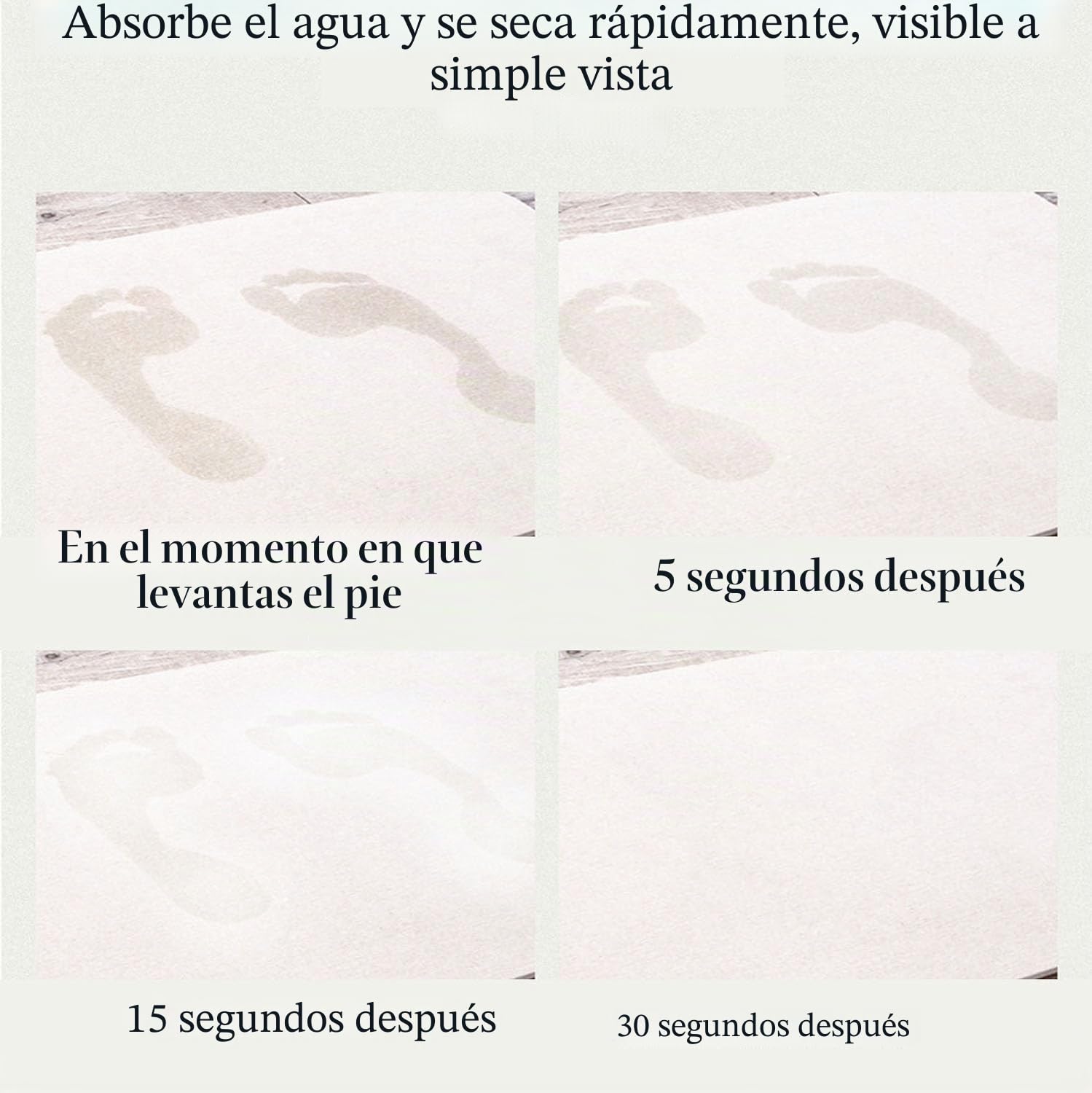 Alfombra de Baño de Piedra Absorbente, Antideslizante, de Diatomita Natural, para Hogar, Verde, 39x60cm