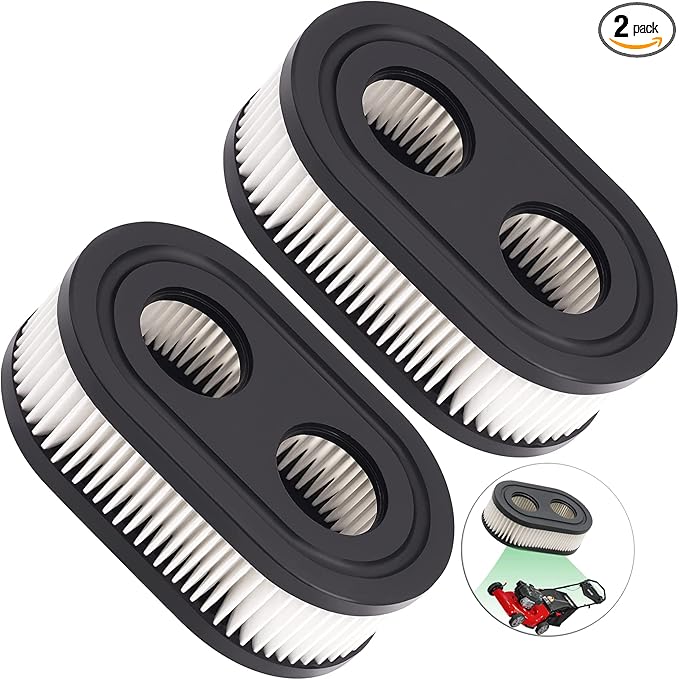 593260 Air Filter 593260 798452 334404 Air Cleaner Cartridge Filter, Lawn Mower Air Cleaner Replacement Filters for 4247 5432 5432k 09P00 09P702 550E 500EX 550EX 625 575EX Series Engine (2Pcs)