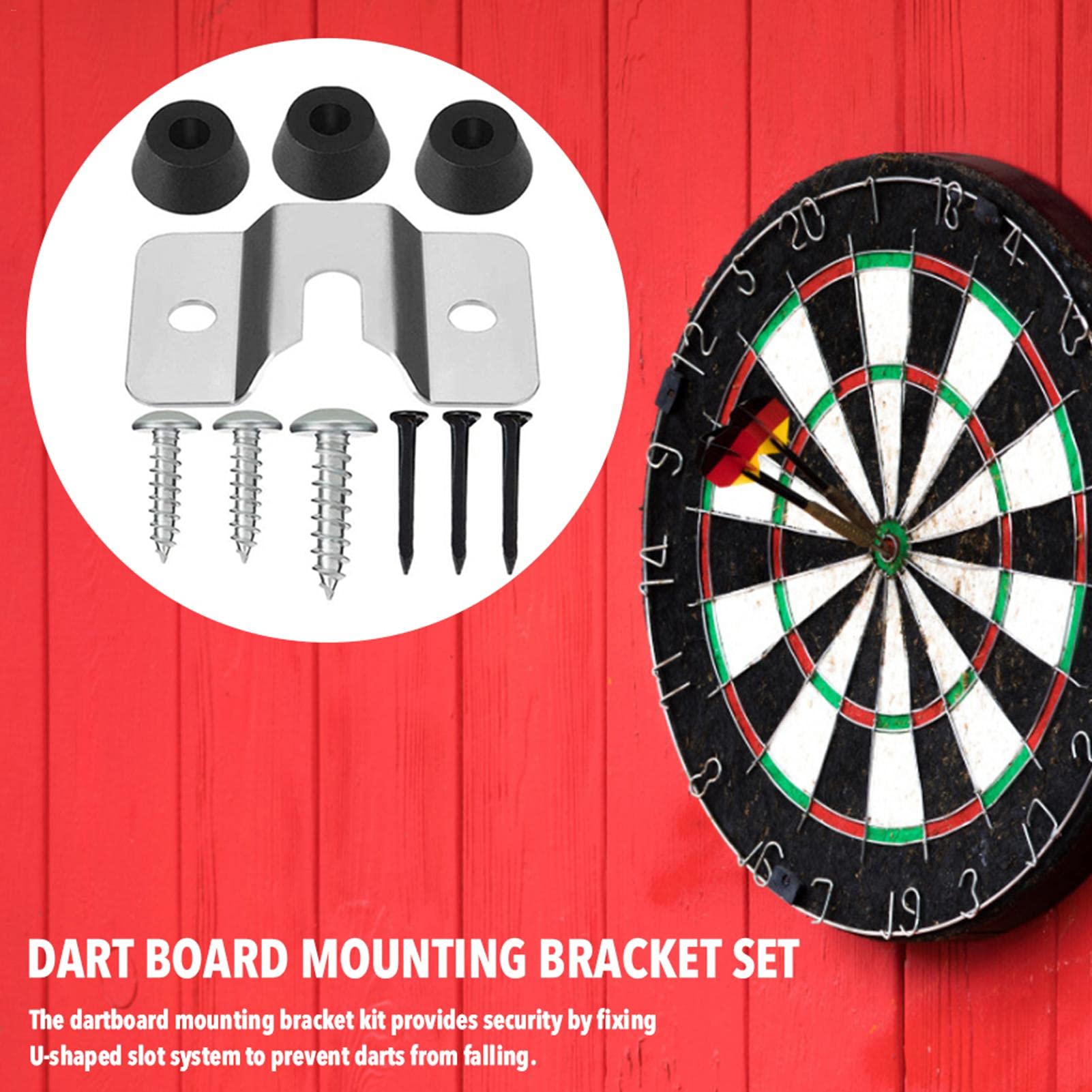 Generisch Dartscheibenhalterung Ohne Bohren Für Innentüren, Halter Dartscheibe Tür, Steeldart