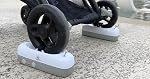 Automatic Stroller Rocker Attachment – Infant Soother for Babies 0-12 Months – Rechargeable, Remote Control, Two Soothing Modes – Single-Wheel Lightweight Strollers Only