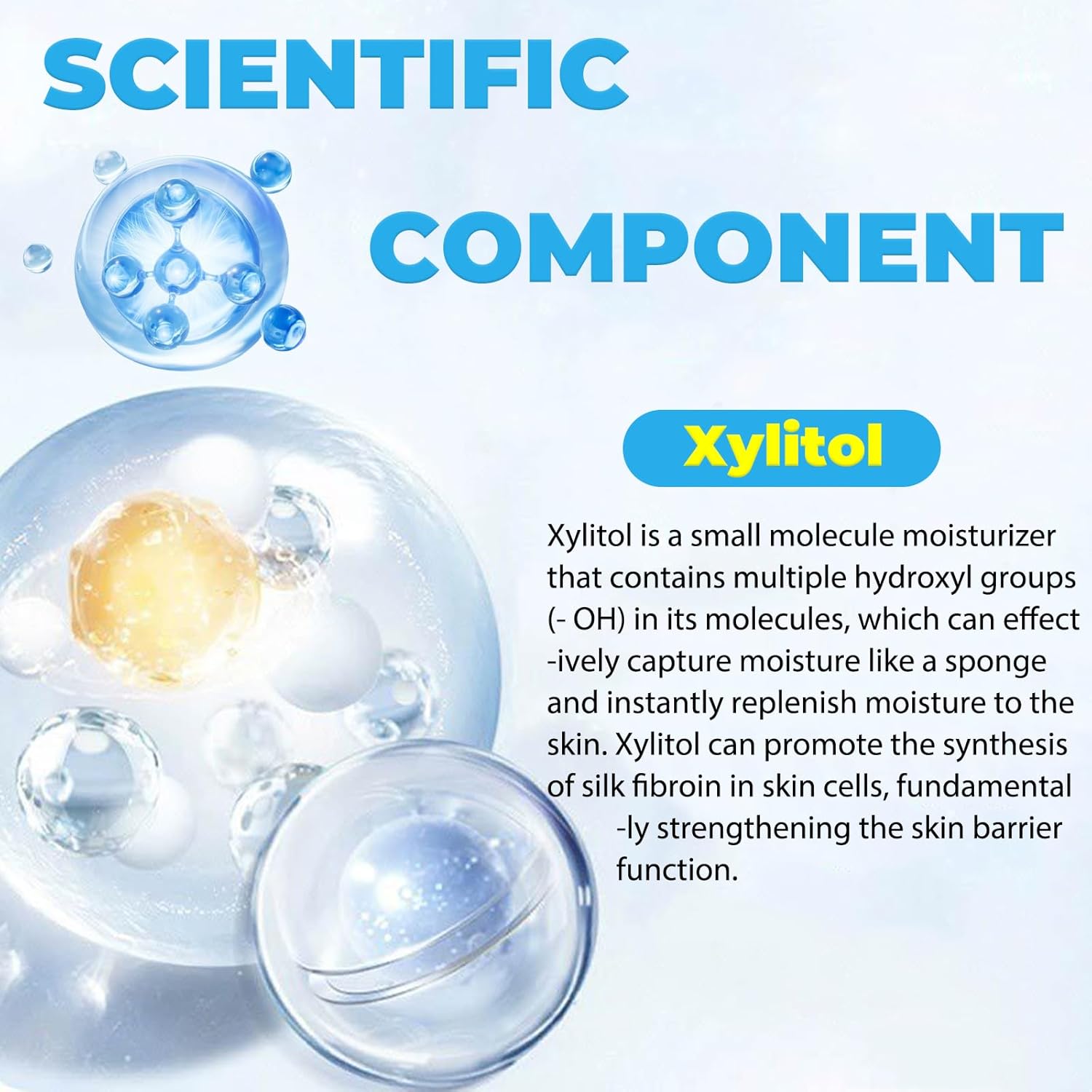 Skin Care Oxygen Facial Machine Essence Oxygen Device for Skin 1.69 fl.oz Xylitol Nutrient Solution Yellow Hydration Keep Soft & Elasticity Anti Aging & Wrinkle Beauty Care Home Use