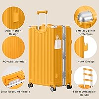 Amazon.com | AnyZip Carry On Luggage PC+ABS Aluminum Frame