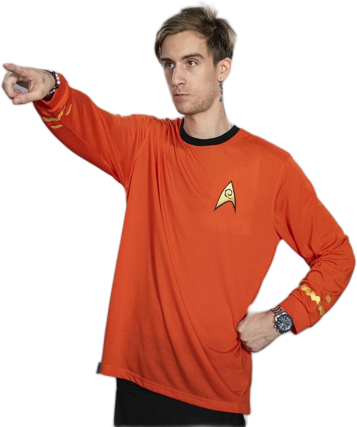 Star Trek Long Sleeve Halloween Costume T-shirt Spock Captain Kirk Engineering Cosplay - Image 2