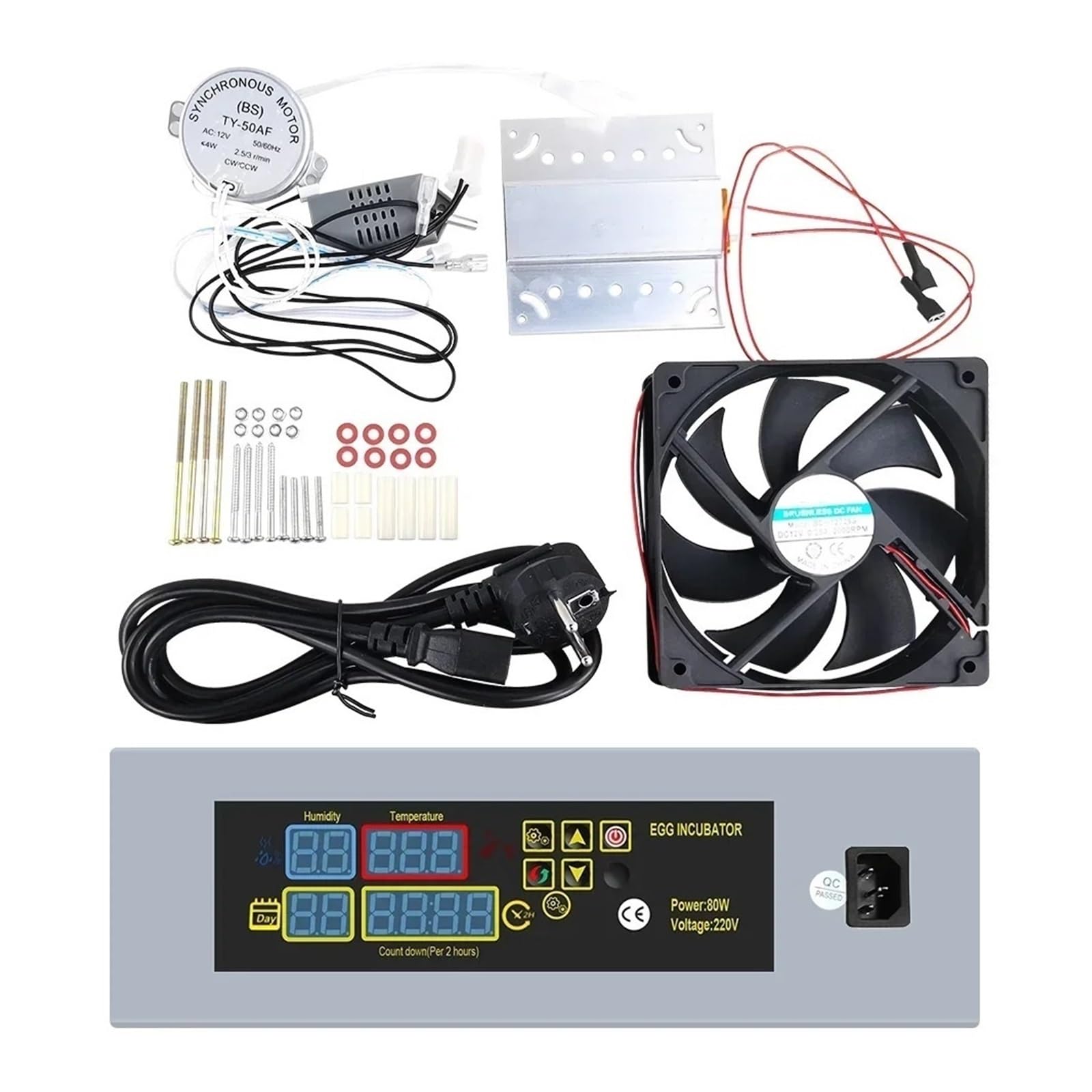 Temperaturregler, Ei-Brutkasten for Ausbrüten, DIY-Inkubator, Mini-Inkubator, Controller-Set, DIY-Ei-Inkubator mit Temperaturregelung, Huhn HTMC-5