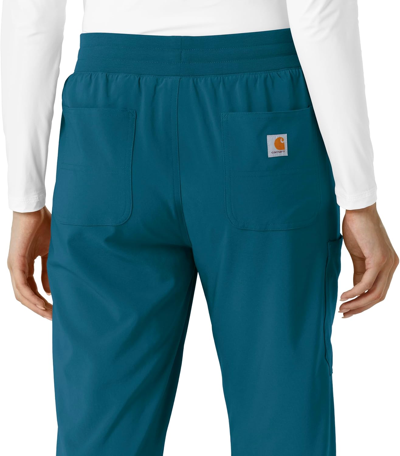 Force Cross-Flex Women's Boot Cut Scrub Pant Caribbean Blue - Image 9