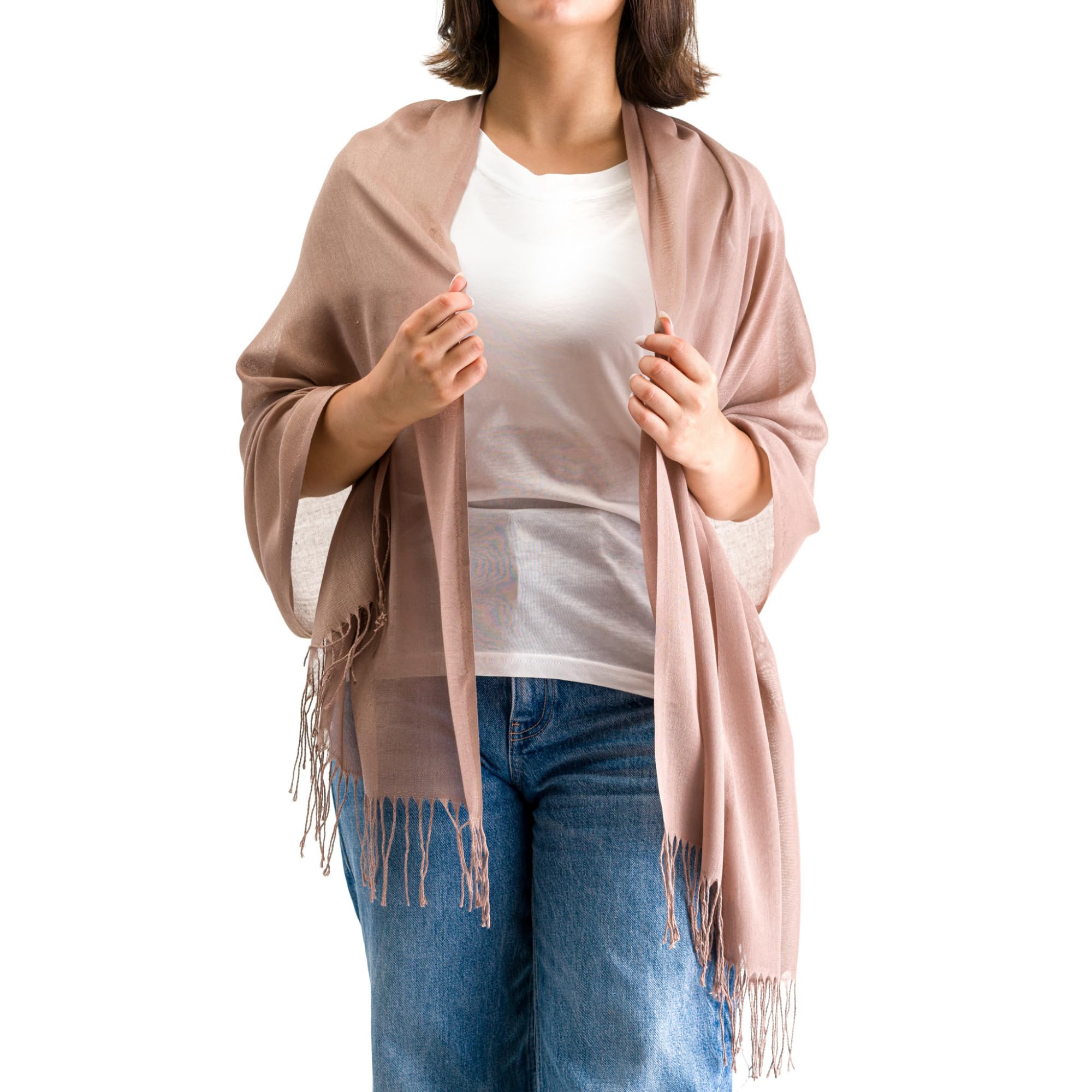 Moxvio Women's Mink 2 Pcs Pashmina Shawls And Wraps, Scarves & Wraps, Shawls And Wraps For Wedding Shawls And Wrap, Chiffon Scarf, Cotton Pashmina Shawl, Scarf For Uk, Pashmina