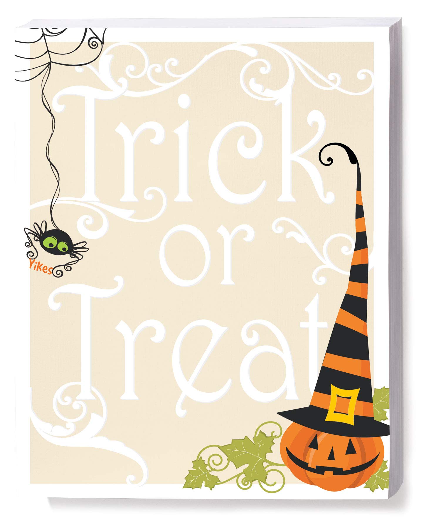 PaperDirect Halloween Scene Border Papers, Trick or Treat Design, 8.5 x 11, Acid-Free, Ideal for Seasonal Letters, Invitations, Announcements, Flyers,