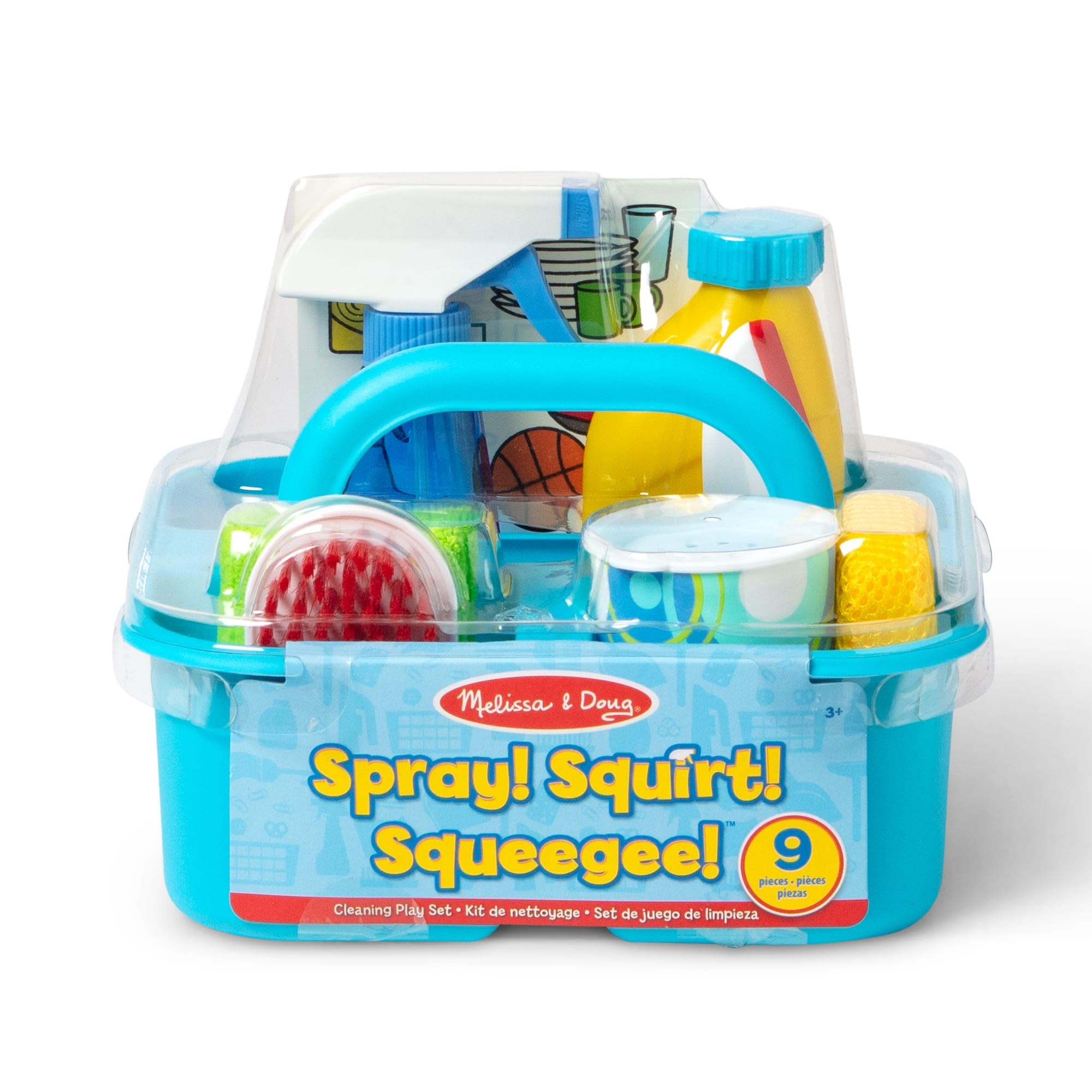 Melissa & Doug -Reinigungscaddy Set -11-teiliges Set für kreatives Rollenspiel, für Kinder ab 3 Jahren