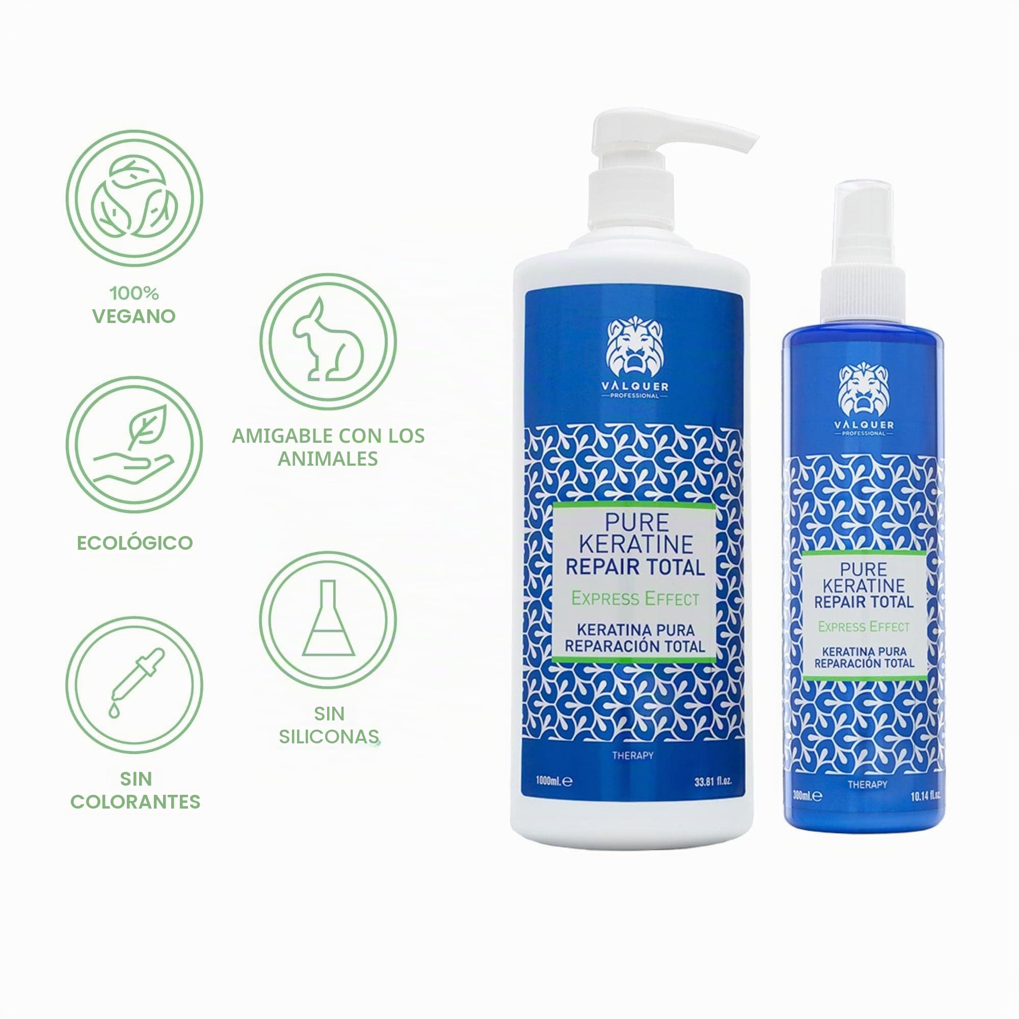 Válquer Profesional Ice Hair Mask. Máscara Capilar Reparación Total efecto hielo + Profesional Keratina Pura para el Cabello Total Repair, Cabellos Dañados