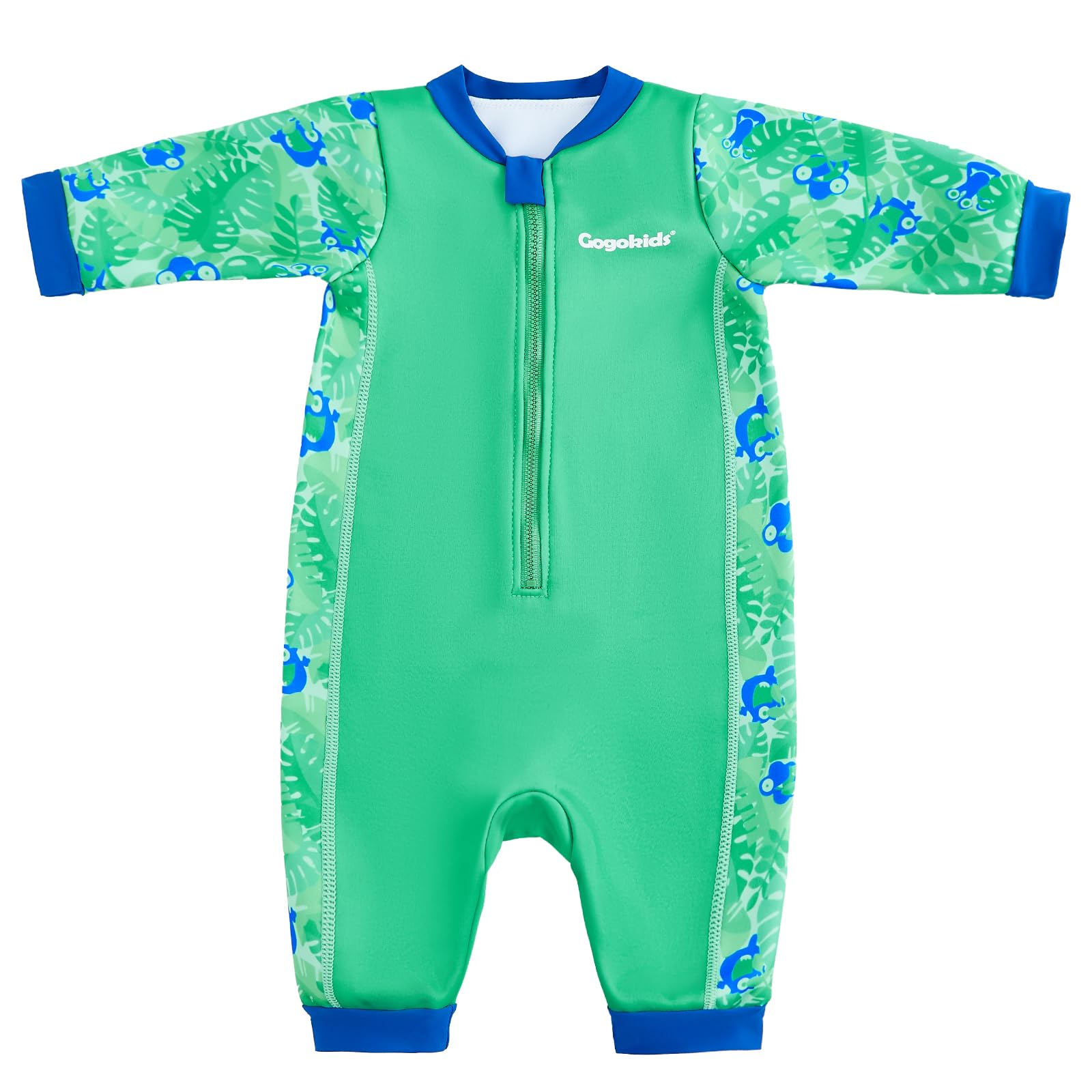 Gogokids Babys Thermal Badeanzug 0-3 Jahre, Front-Reißversch