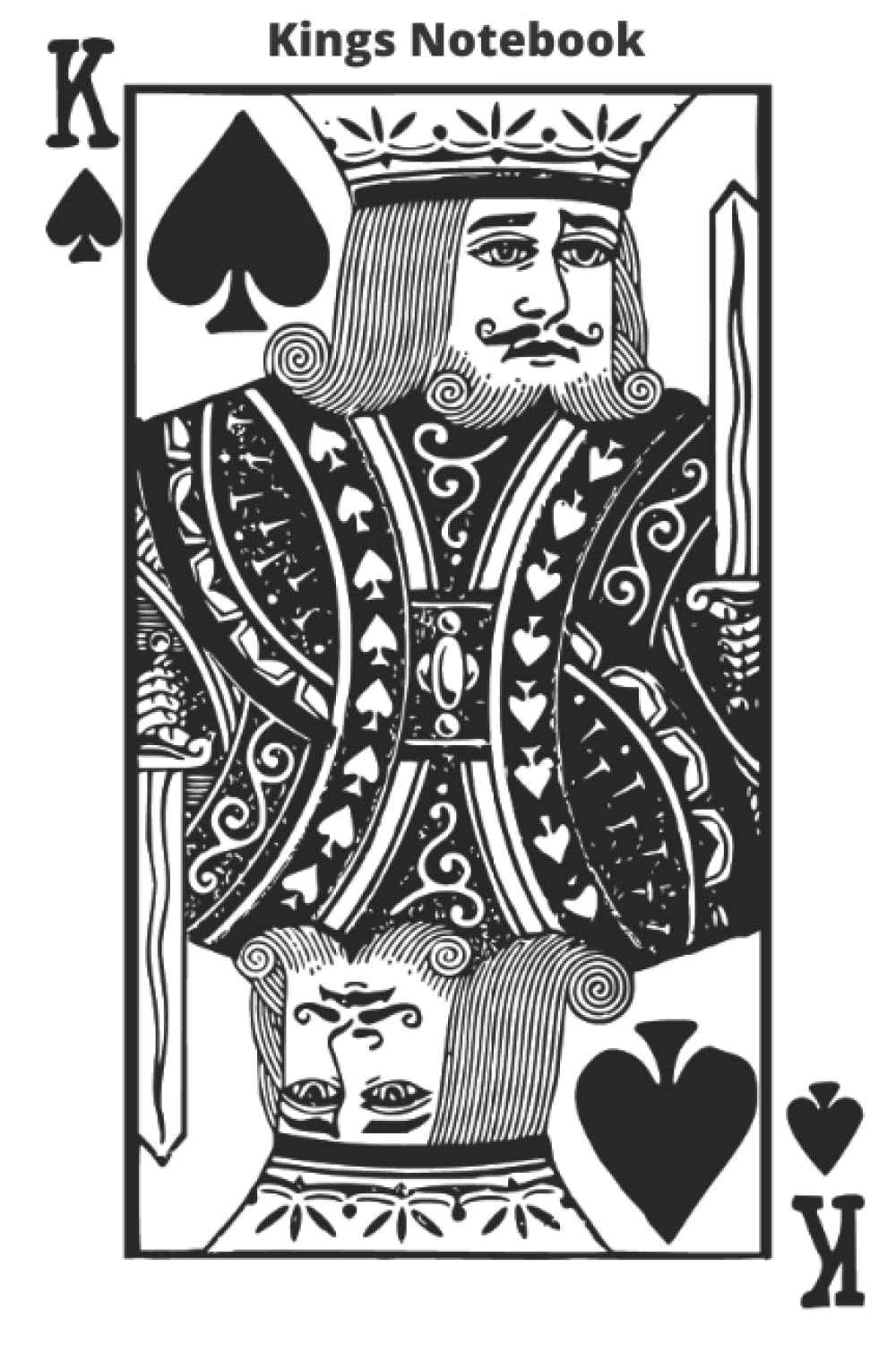 Playing Card Score Keeping King of Spades Notebook Journal