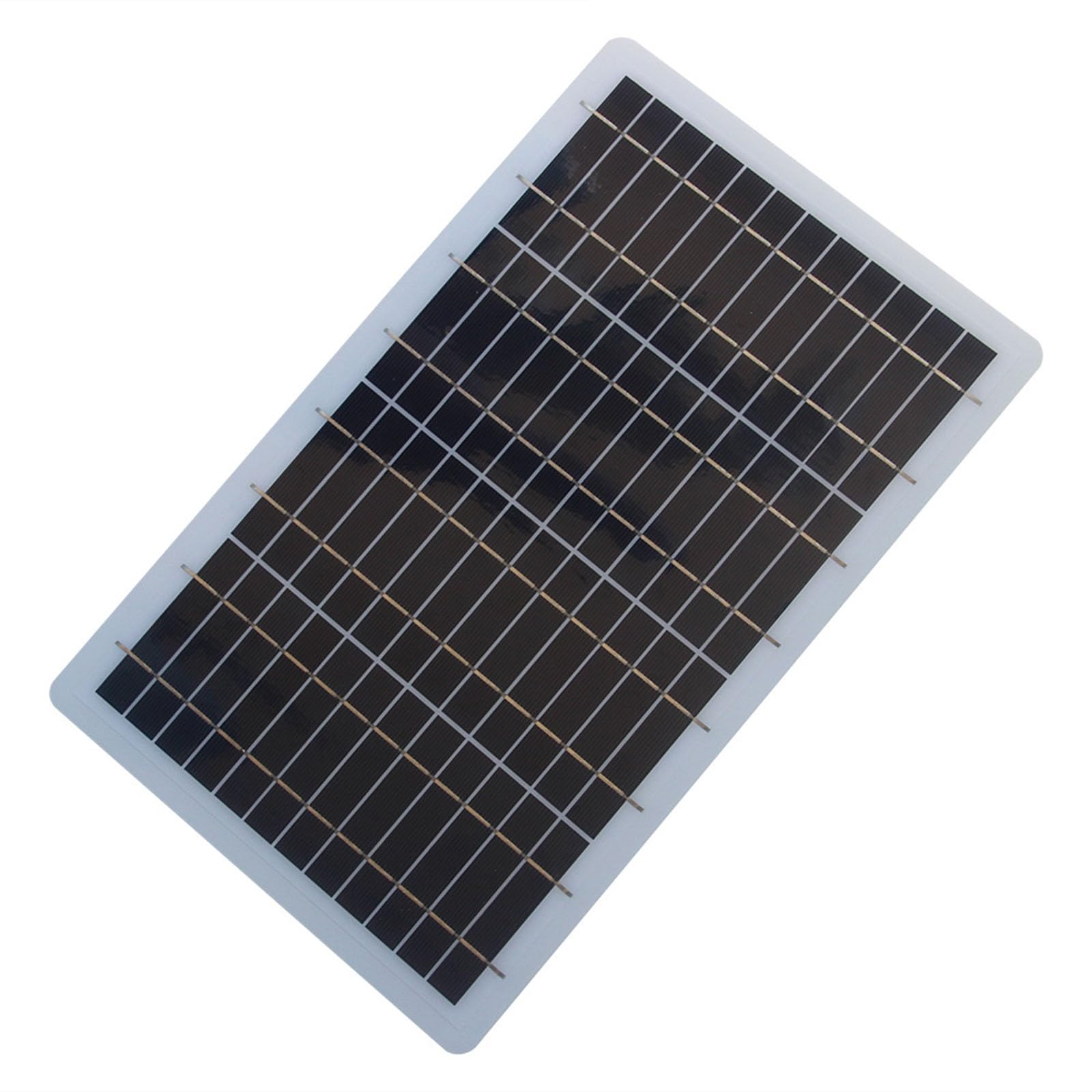 10W 6V Solar Cell Panel Module 350x215mm Polysilicon Silicon Solar Cells Lightweight for Water Pumps Garden Lights Outdoor Use