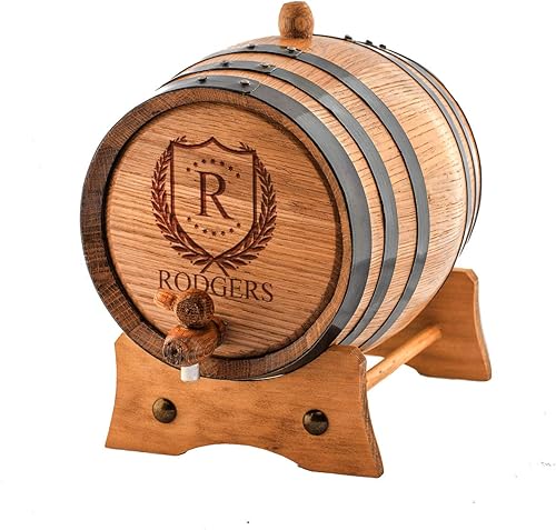 Barril envejecido de roble blanco americano personalizado (1 litro)