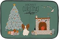 Vista 525 de Caroline's Treasures CK7824DDM - Tapete absorbente para secado de platos con diseño de bulldog inglés, rojo y blanco, para encimera de cocina, 14 x