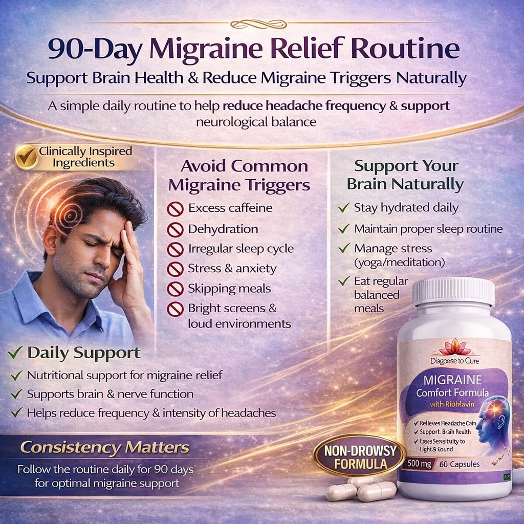 Migraine Relief Supplement – PA-Free Butterbur, Riboflavin B2, Magnesium Glycinate, Feverfew, CoQ10 & Ginkgo Biloba | Natural Headache Support for Men & Women | 500mg | 60 Capsules — Amazon image 6