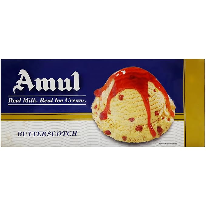 Amul Ice Cream Butterscotch, 750ml Pack (Pack of 2) Amazon.in