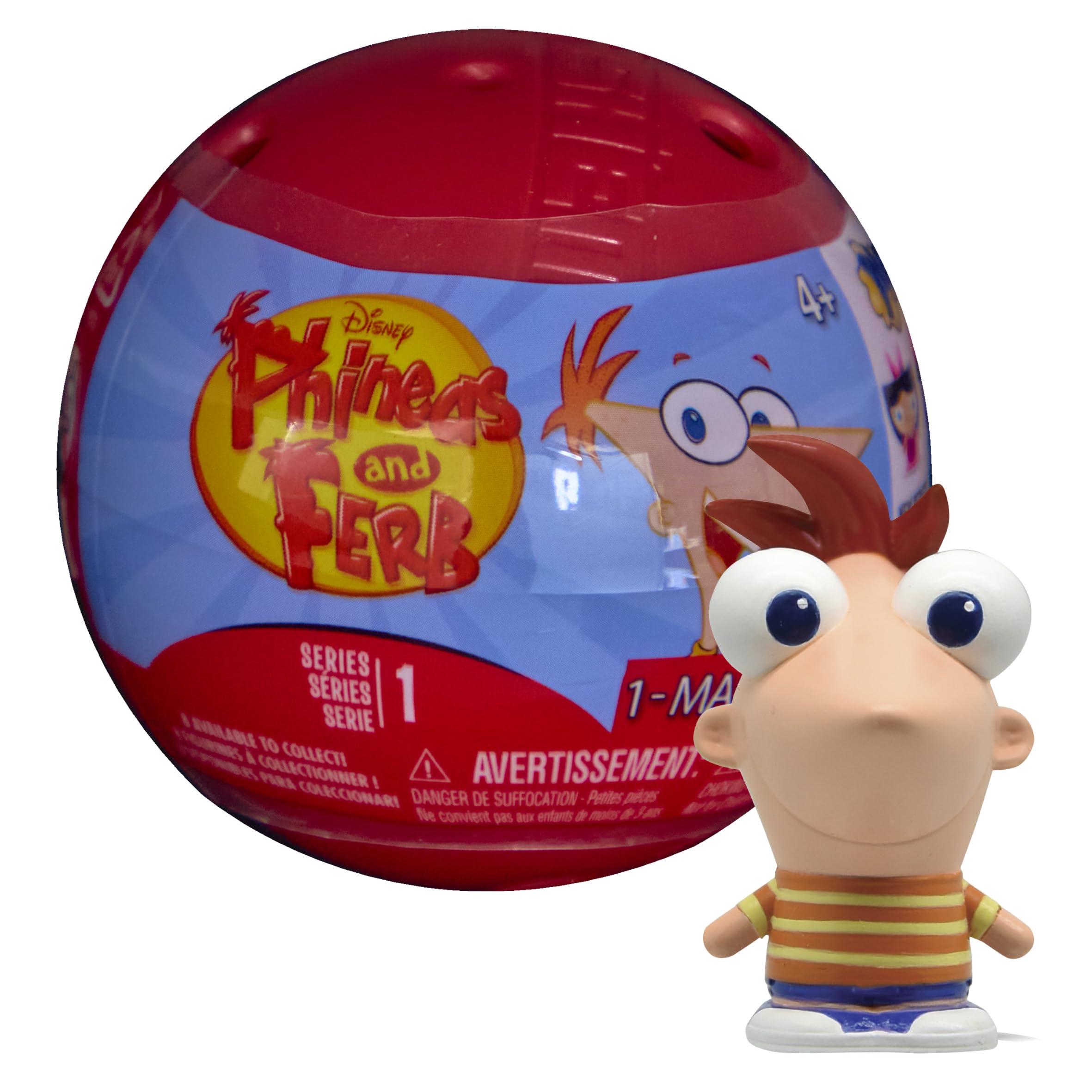 Mash'ems Phineas & Ferb Squishy collectable figures, 8 to collect, STYLES MAY VARY