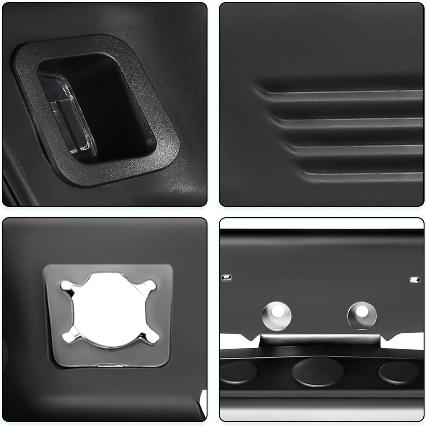 Rear Bumper Assembly Set Replacement for 2002-2008 Dodge Ram 1500/2003-2009 Dodge Ram 2500 3500 Pickup Black Steel Rust Defense Back Bumper