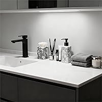 Vista 7 de Marble Pen Holder, White Stone Rectangular Desktop Organizer, Office Study Makeup Brush Storage, Home Desk Decor, Minimalist Design, Durable Marble