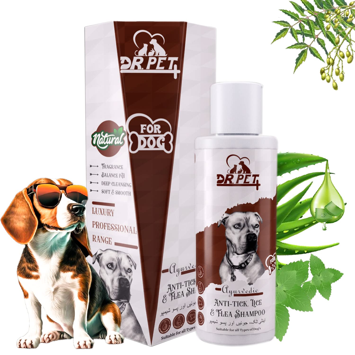 Dr. Pet Plus Ayurvedic Anti-Tick, Lice & Flea Shampoo for Beagle Dog & Puppy | Help in Ticks, Fleas & Lice Anti-Itching – Dog Shampoo for Ticks and Fleas All Dog Breed – 100 Ml (B0C6NKP9ZW) Amazon Price History, Amazon Price Tracker