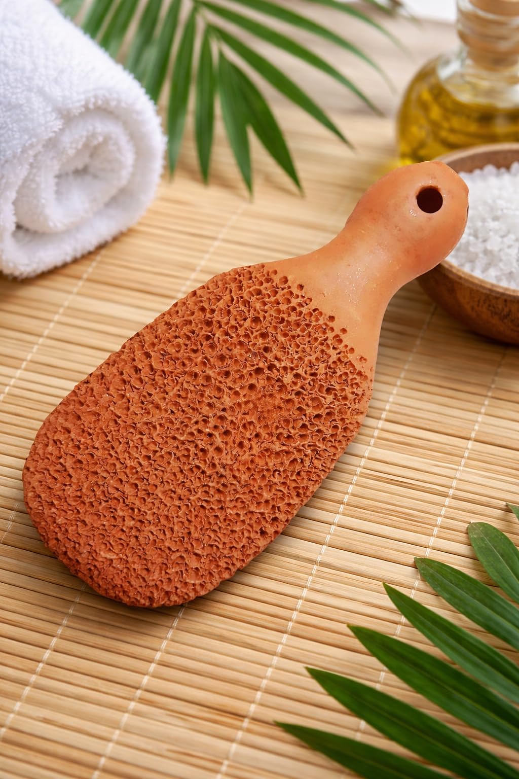 Turtuls Group Terracotta Best Natural Pumice Stone Foot Scrubber Handmade Organic Clay eco Friendly Dead Skin Remover Women Men Unisex Foot Heel Filer Scraper